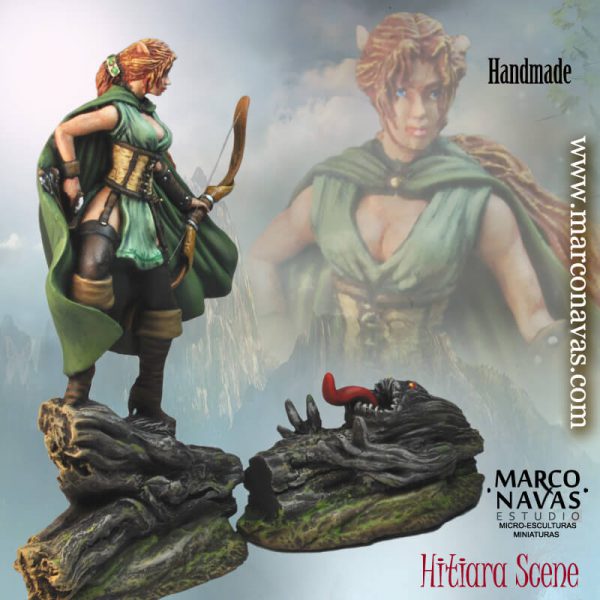 Fantasy Elf miniatur figure, marco Navas