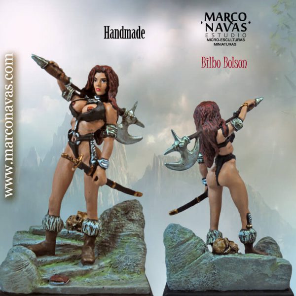Fantasy Barbarian miniature Figure