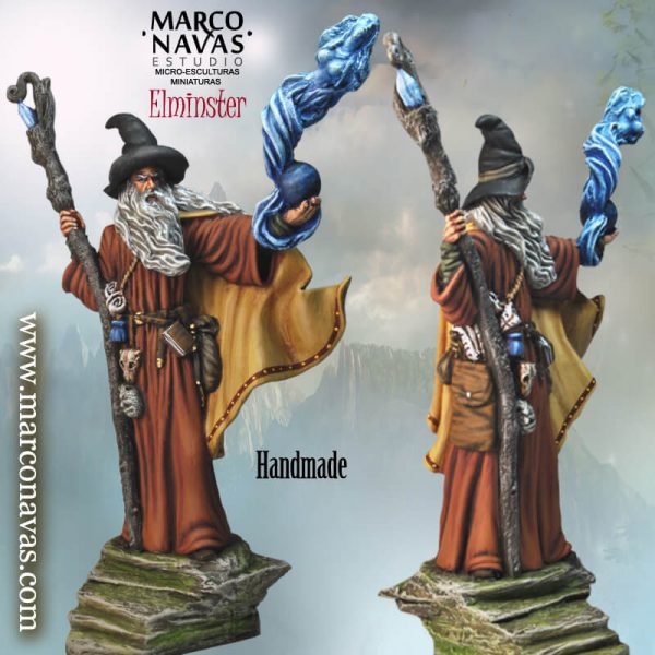 Fantasy Wizard miniatur figure, Marco Navas