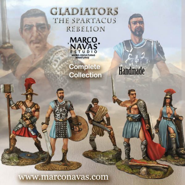 Gladiador complete Set,miniatur Figure Collection, Marco Navas