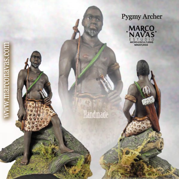 Historical Figures Pygmy Archer , miniature Figure Collection, Marco Navas