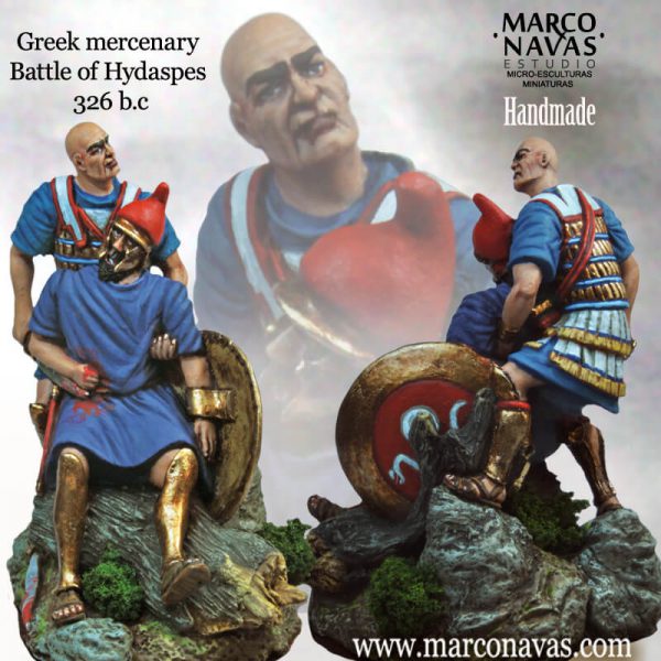 Historical Figures Greek Mercenary , miniature Figure Collection, Marco Navas