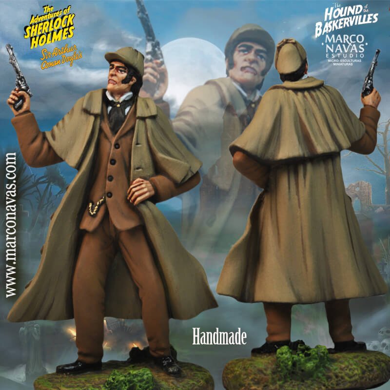 Sherlock Holmes & Watson, The Hound of Baskervilles, Miniatures Figures Collection, Marco Navas