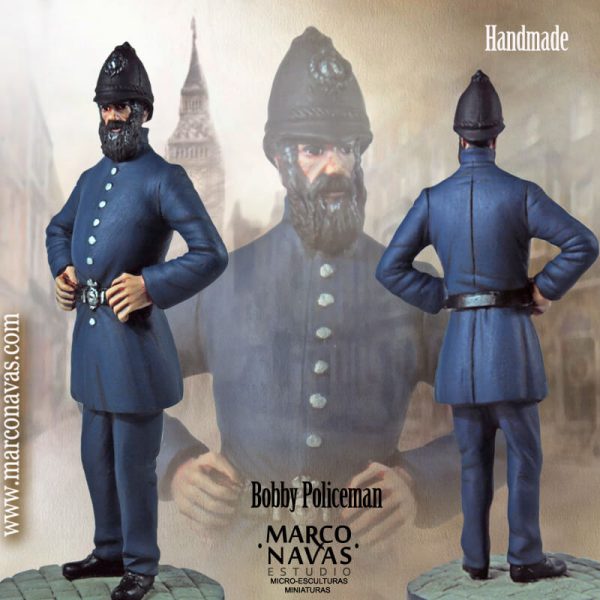 Bobby, Sherlock Holmes in Baker Street, Miniatures Figures Collection, Marco Navas