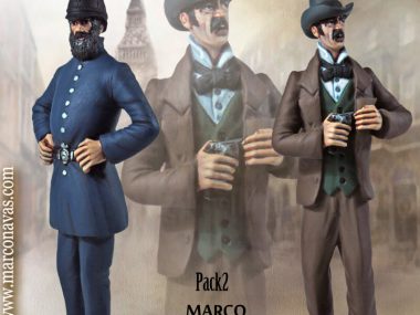 Scotland Yard Pack, Sherlock Holmes in Baker Street, Miniatures Figures Collection, Marco Navas
