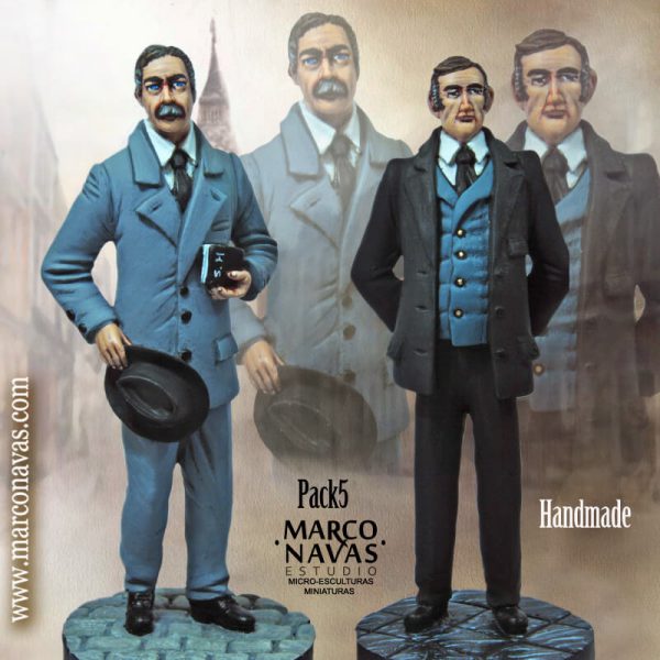 Holmes Family, Sherlock Holmes in Baker Street, Miniatures Figures Collection, Marco Navas