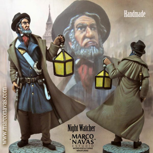 Night Watcher, Sherlock Holmes in Baker Street, Miniatures Figures Collection, Marco Navas
