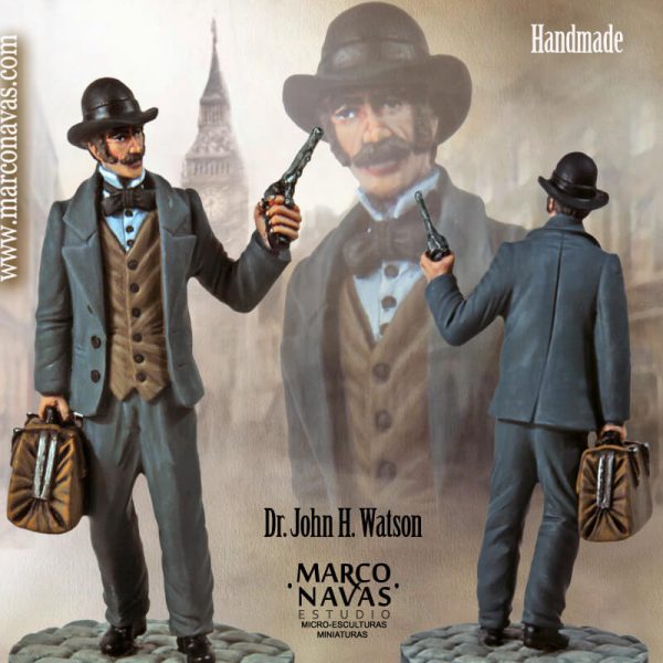 Watson, Sherlock Holmes in Baker Street, Miniatures Figures Collection,