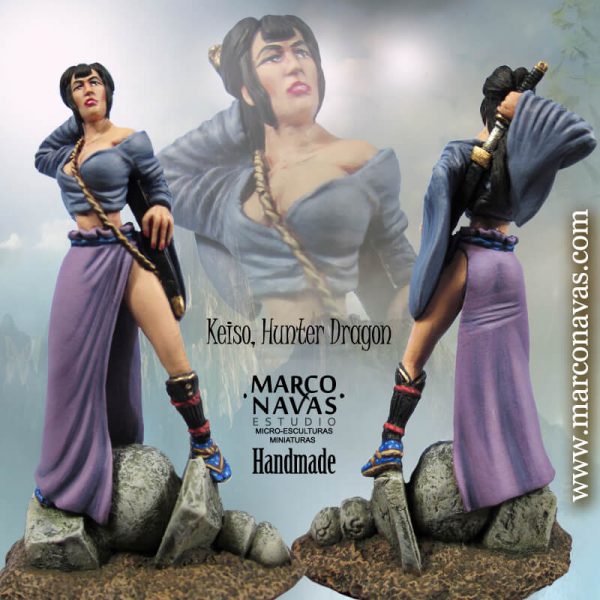 Dragon Hunter Fantasy, Heroic Fantasy Kit, Miniatures Figures Collection, Marco Navas