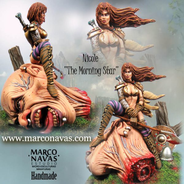 Warrior female Fantasy, Heroic Fantasy Kit, Miniatures Figures Collection, Marco Navas