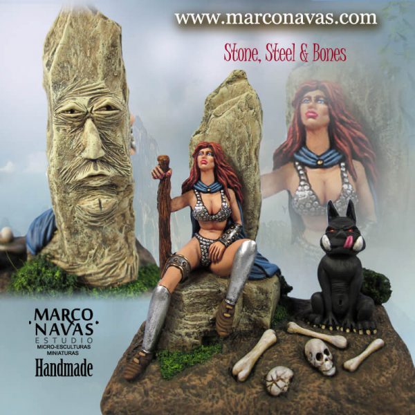 Red Sonja Fantasy, Heroic Fantasy Kit, Miniatures Figures Collection, Marco Navas
