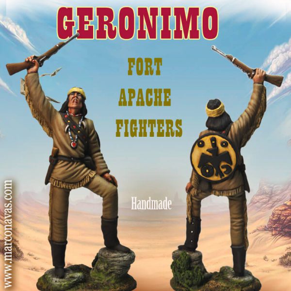 Geronimo Johnny West Far West, miniatures figures Marx Toys collection, Marco Navas