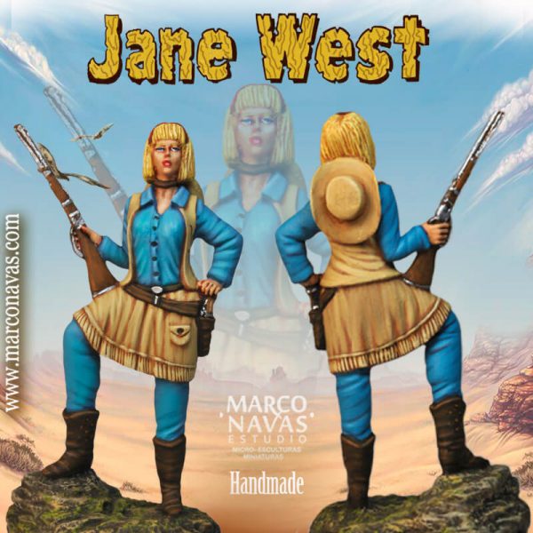 jane west,Johnny West Far West, miniatures figures Marx Toys collection, Marco Navas