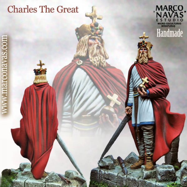 Charles the Great,Historical Figures Medieval miniature , Figures Collection, Marco Navas