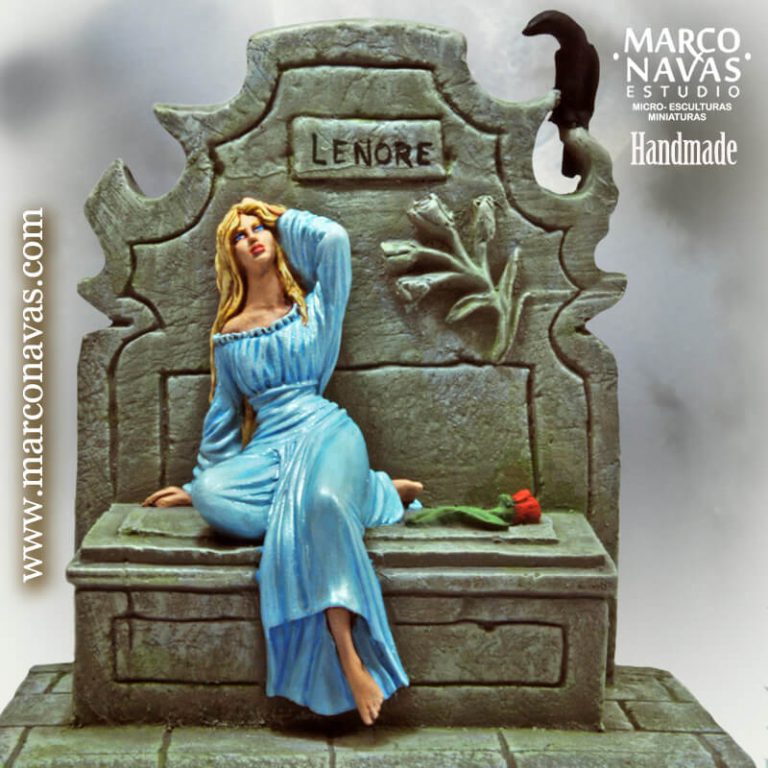 Edgar Allan Poe, Lenore, The Figure. Marco Navas Studio