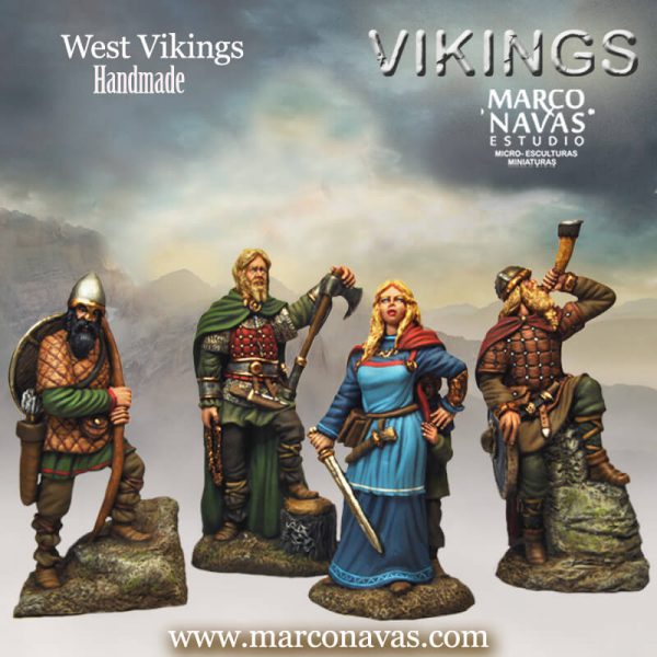 Vikings West servants of Odin Historical Figures miniatures , Figures Collection, Marco Navas