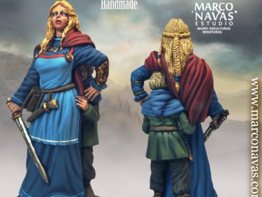 Vikings women Historical Figures miniatures , Figures Collection, Marco Navas