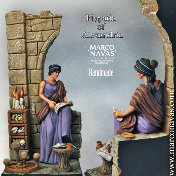 Hipatia​ de Alejandría,Women Historical Figures miniatures , Figures Collection, Marco Navas