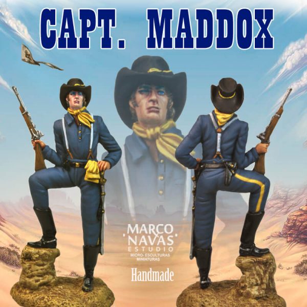 Capitan Maddox,Johnny West Far West, miniatures figures Marx Toys collection, Marco Navas
