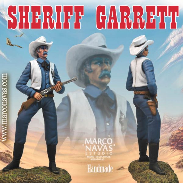 Sheriff Garrett,Johnny West Far West, miniatures figures Marx Toys collection, Marco Navas